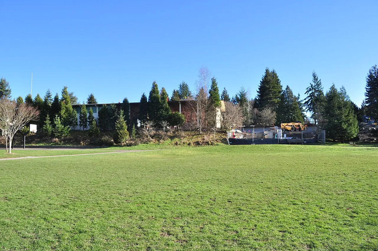 Cedar Park School during renovation, 2015