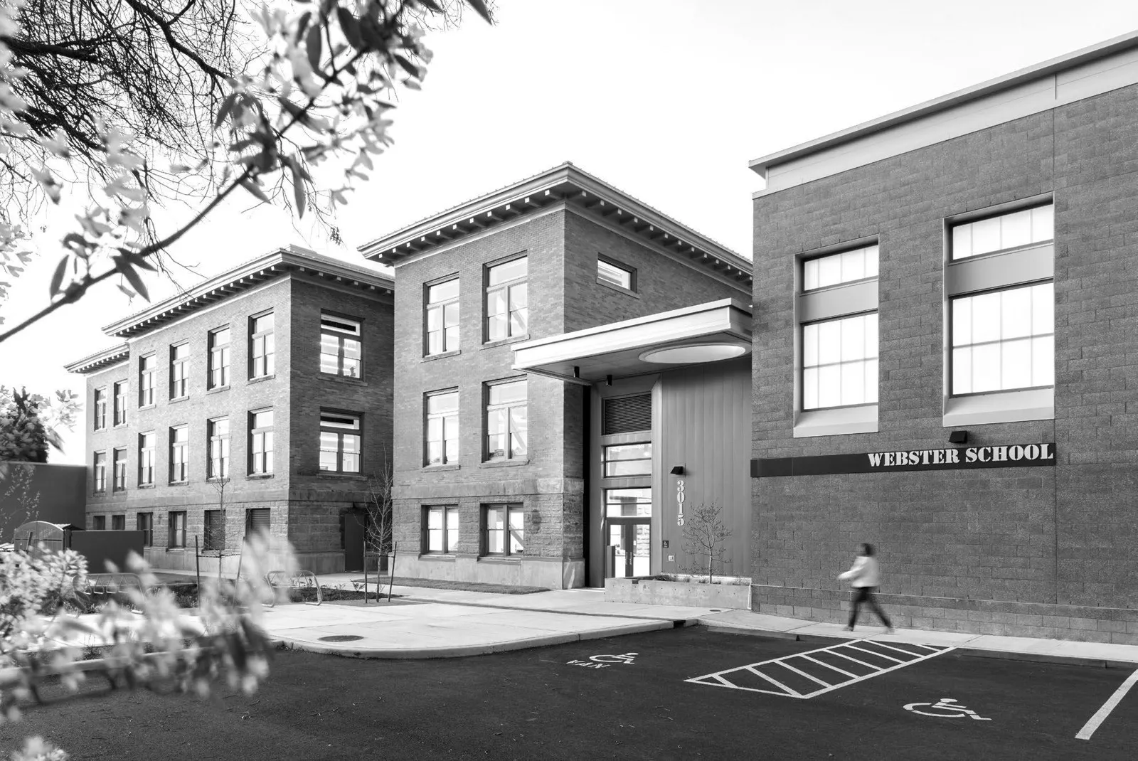 Webster School, home to Licton Springs, photographed 2020